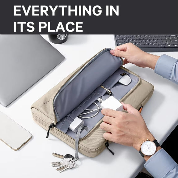 BANGE BG-6802 Laptop Bag Notebook Protective Case, Color: Khaki Small