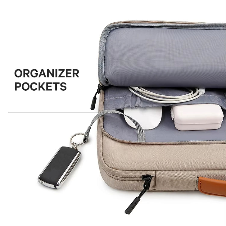 BANGE BG-6802 Laptop Bag Notebook Protective Case, Color: Khaki Large - free shipping - PMC TechLife - Order now!