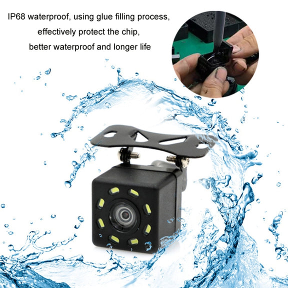 4.3 Inch Display Night Vision Water-resistant Reversing Camera +7 Meter Extension Cable, Color: Detachable Screen + Butterfly 8 Light Camera