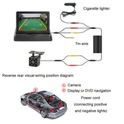 4.3 Inch Display Night Vision Water-resistant Reversing Camera +7 Meter Extension Cable, Color: Detachable Screen + External 8 Light Camera