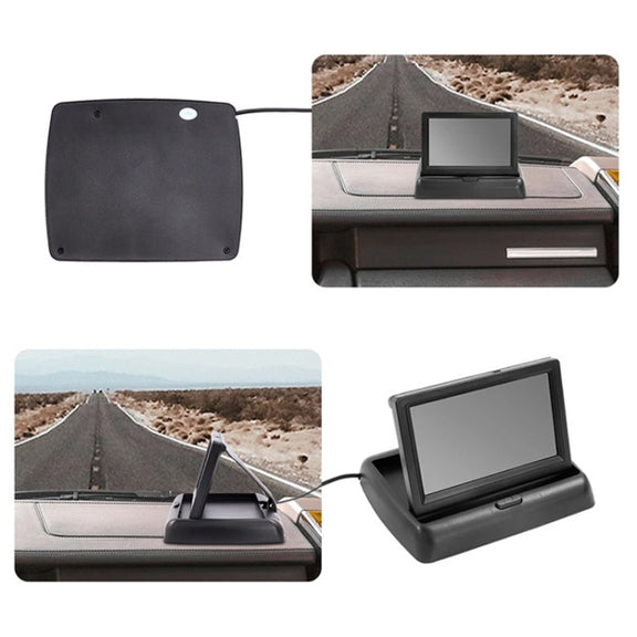 4.3 Inch Display Night Vision Water-resistant Reversing Camera +7 Meter Extension Cable, Color: Detachable Screen + External 8 Light Camera