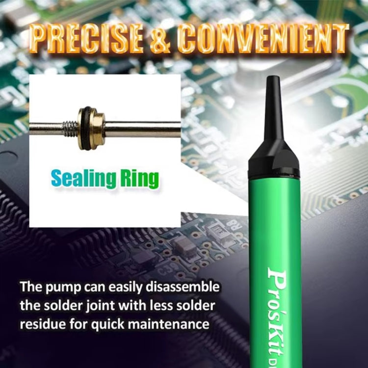 ProsKit  DP-366I Mini Aluminum Alloy Tin Suction Device Anti-static Desoldering Pump - free shipping - PMC Jewellery - Order now!