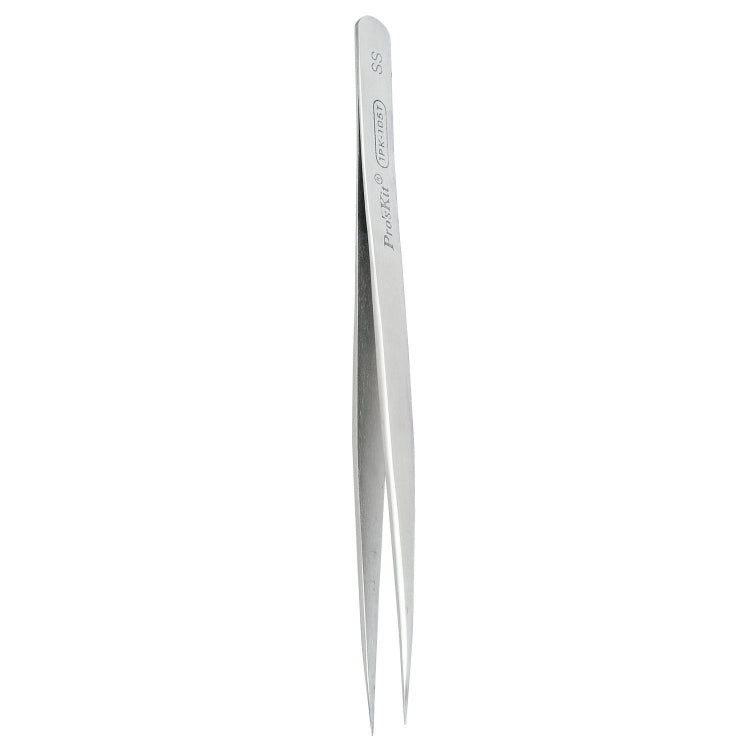 ProsKit 1PK-105T Stainless Steel Anti-magnetic Tweezer Precision Straight Pointed Pincette 140mm - Tweezers by ProsKit | Online Shopping South Africa | PMC Jewellery | Buy Now Pay Later Mobicred