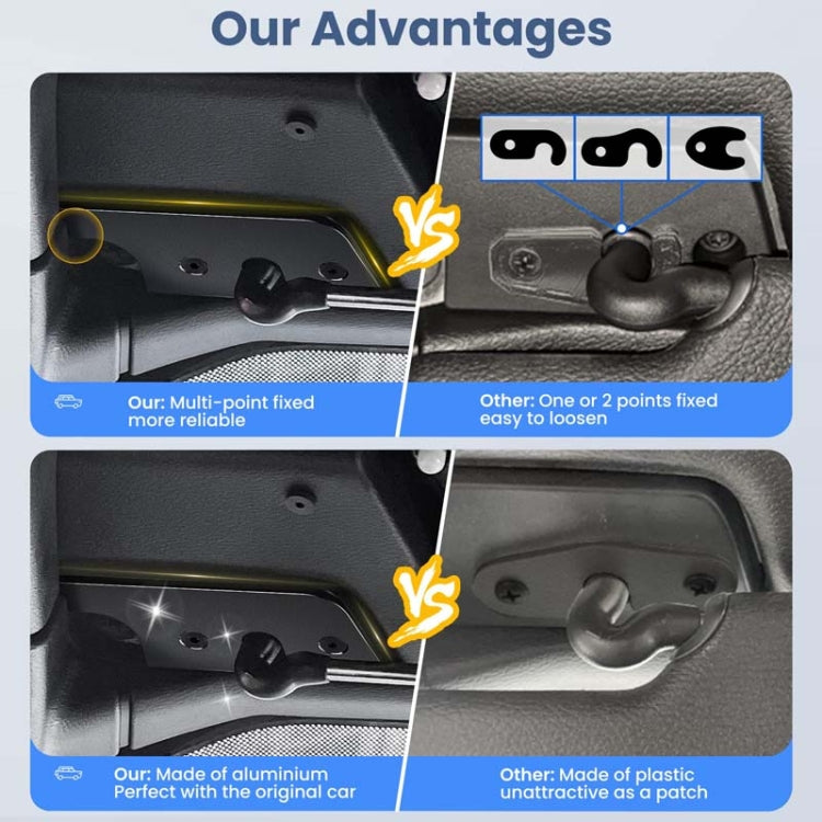 Car Sun Visor Repair Kit For Jeep Wrangler JK2018 / Wrangler 2018-2023 / Gladiator 2020-2023(Black) - Others by PMC TechLife | Online Shopping South Africa | PMC TechLife | Buy Now Pay Later Mobicred