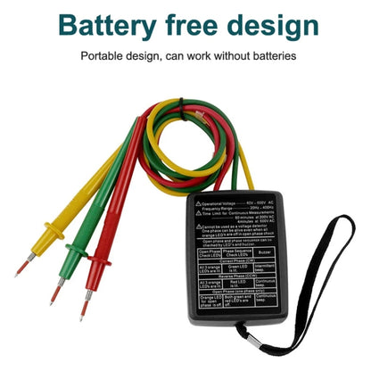 SP8030 3 Phase Alternating Current Phase Meter Phase Detector Rotation Tester Indicator Digital Phase-Order Indicator - Digital Multimeter by PMC Jewellery | Online Shopping South Africa | PMC Jewellery | Buy Now Pay Later Mobicred