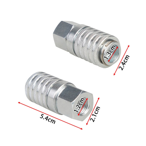 PD242 Series PD Steel Hydraulic Test Port And Diagnostic Equipment Quick Connect Coupler(Silver)