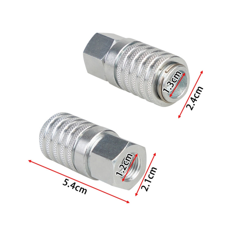 PD242 Series PD Steel Hydraulic Test Port And Diagnostic Equipment Quick Connect Coupler(Silver)