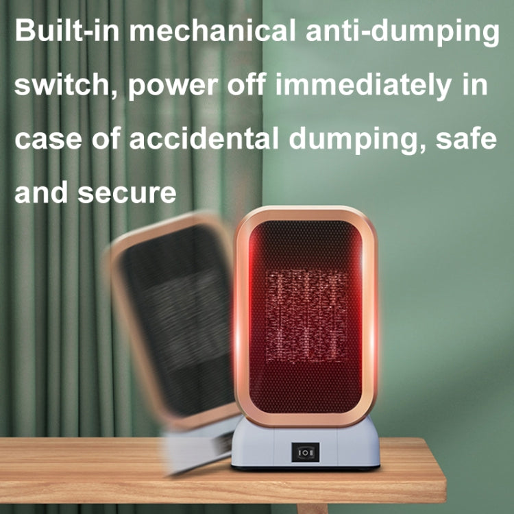 1000W High-power Household Heater Small Desktop Ceramic PTC Heating Heater, Spec: UK Plug(Black) - free shipping - PMC TechLife - Order now!