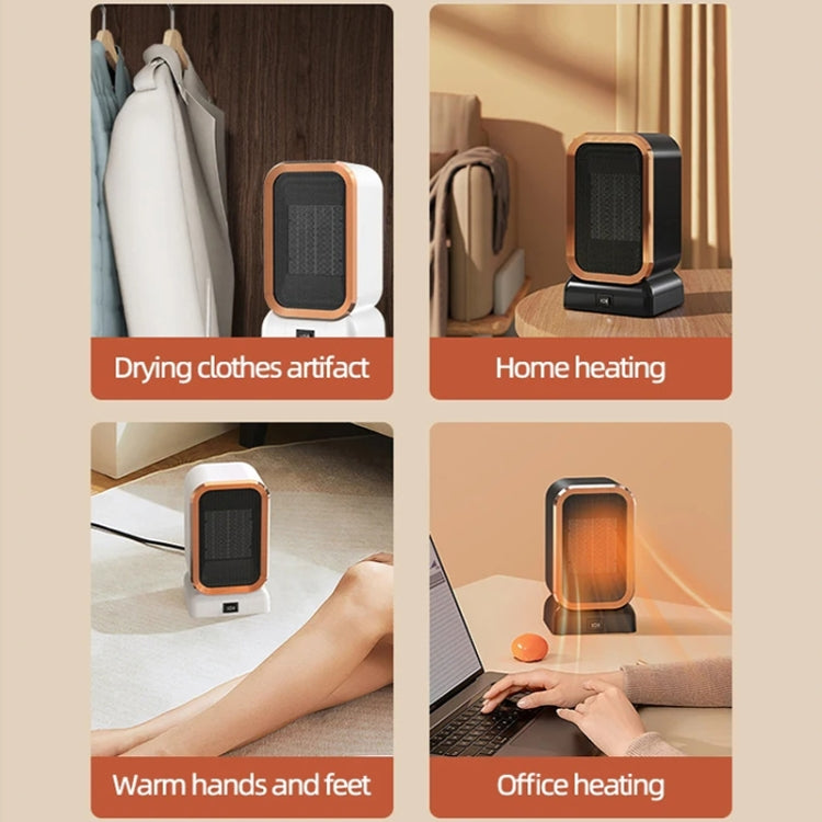 1000W High-power Household Heater Small Desktop Ceramic PTC Heating Heater, Spec: EU Plug(White) - Electric Heaters by PMC TechLife | Online Shopping South Africa | PMC TechLife | Buy Now Pay Later Mobicred