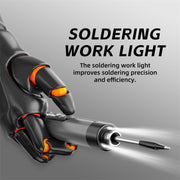 USB Digital Display Charging Soldering Iron Set 5-speed Temperature Adjustable Standard Edition Orange