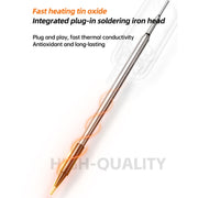 USB Digital Display Charging Soldering Iron Set 5-speed Temperature Adjustable Standard Edition Orange