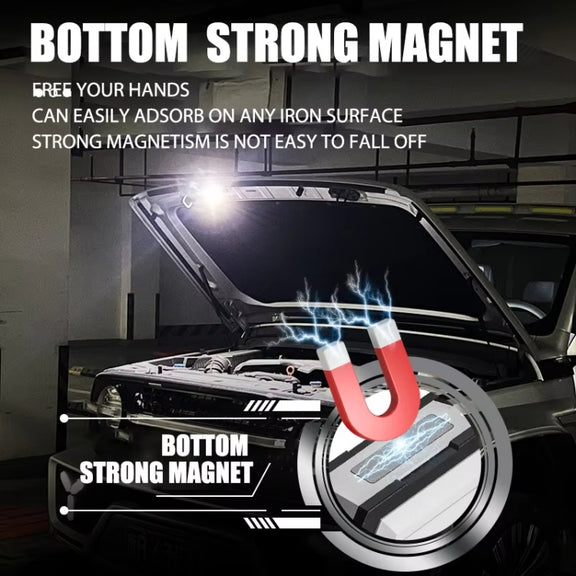 E-SMARTER YSD01 Outdoor Portable Mini Keychain Light Magnetic Anti Loss Auto Repair Light(White)