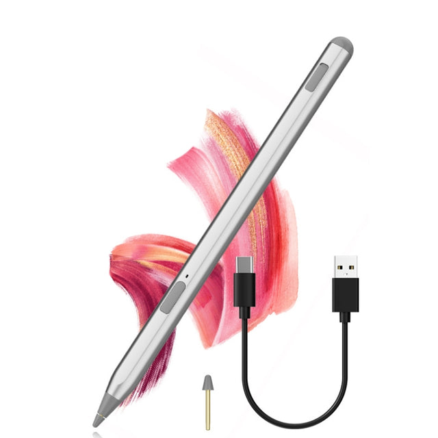 Tablet Stylus Pen USI2.0 Protocol Pen Stylus Anti False Touch(Silver)