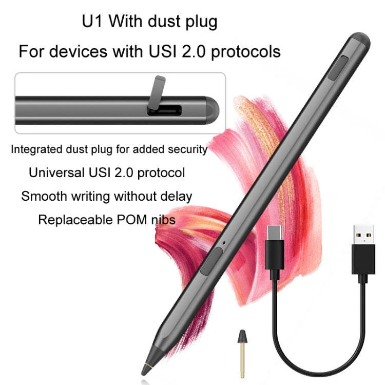 Tablet Stylus Pen USI2.0 Protocol Pen Stylus Anti False Touch(Black) - Stylus Pen by PMC TechLife | Online Shopping South Africa | PMC TechLife | Buy Now Pay Later Mobicred