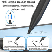 Tablet Stylus Pen USI2.0 Protocol Pen Stylus Anti False Touch(Black)