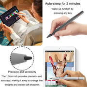 UX95 For Amazon Tablet/Chromebook Stylus 4096 Pressure Sensitive Stylus USI Protocol Pen(Black)