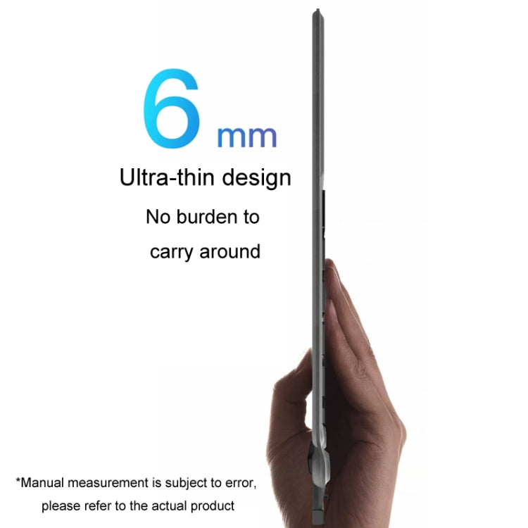 For Microsoft Surface Pro 8 / 9 / 10 / X Bluetooth Keyboard Magnetic Tablet Wireless Touch Backlit Keyboard With Pen Slot(Black) - free shipping - PMC TechLife - Order now!