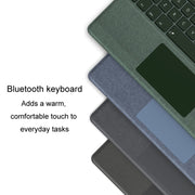 For Microsoft Surface Pro 8 / 9 / X Bluetooth Keyboard Magnetic Tablet Wireless Touch Backlit Keyboard With Pen Slot(Blue)