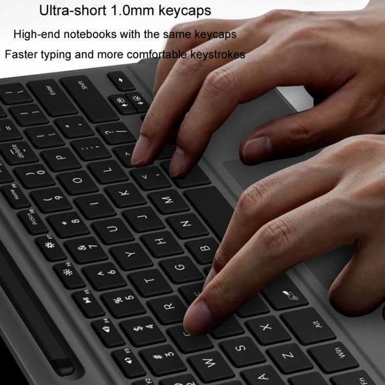 For Microsoft Surface Pro 8 / 9 / X Bluetooth Keyboard Magnetic Tablet Wireless Touch Backlit Keyboard With Pen Slot(Green)