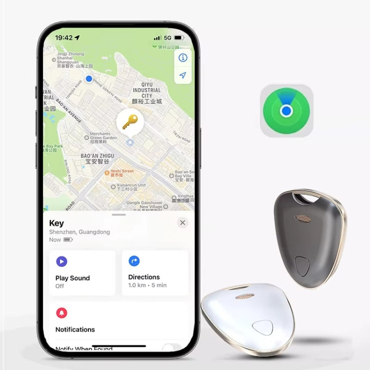 Smart Tracker Tag Anti-Lost Key Finder Works With Find My App(Deep Gray) - Personal Tracker by PMC Jewellery | Online Shopping South Africa | PMC Jewellery | Buy Now Pay Later Mobicred