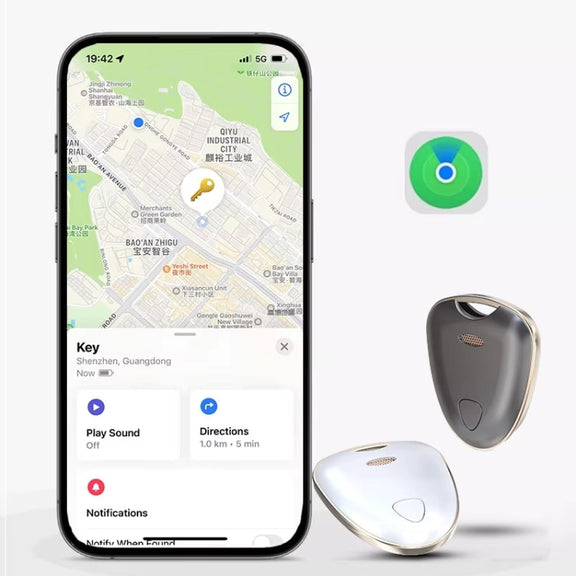 Smart Tracker Tag Anti-Lost Key Finder Works With Find My App(Deep Gray)