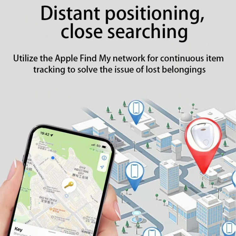 Smart Tracker Tag Anti-Lost Key Finder Works With Find My App(Deep Gray)