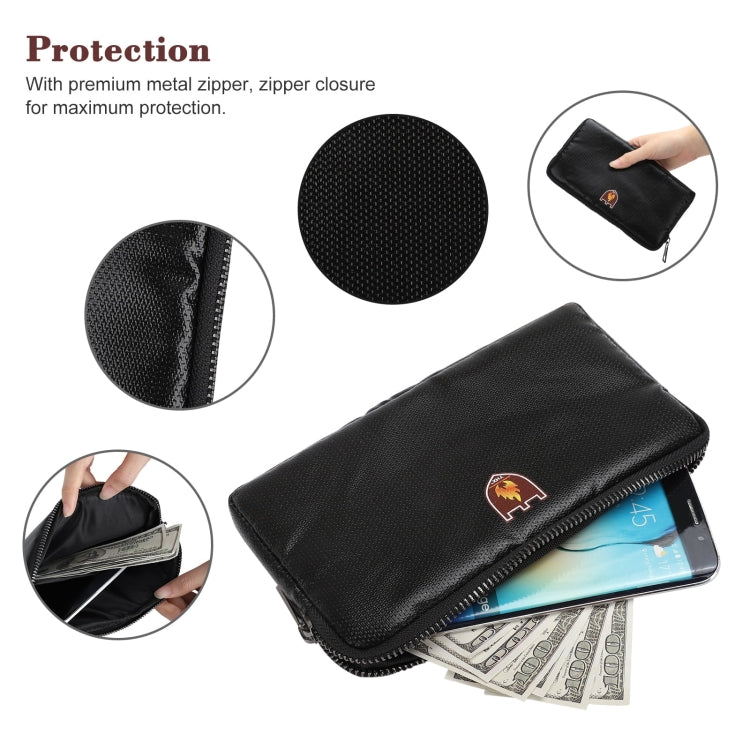Fireproof and Water-resistant Protective Bag for Digital Accessories Valuables 7.87x4.3x0.78 Inch