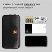 Fireproof and Water-resistant Protective Bag for Digital Accessories Valuables 7.87x4.3x0.78 Inch