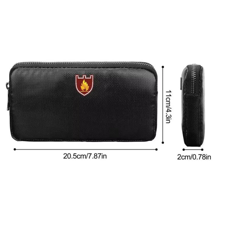 Fireproof and Waterproof Protective Bag for Digital Accessories Valuables 7.87x4.3x0.78 Inch - free shipping - PMC Jewellery - Order now!
