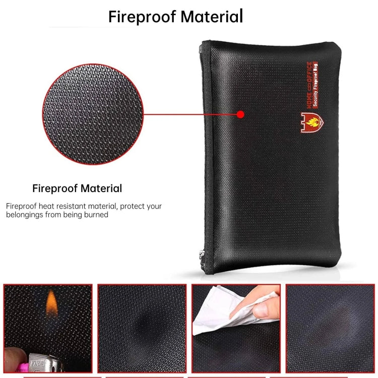 13.4x9.8in Fireproof Water-resistant Document And Money Bag Cash Envelope For Jewelry Passport Valuables - free shipping - PMc TechLife - Order now!