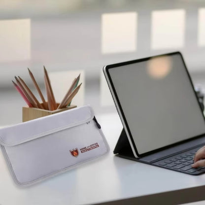 Double Zipper Pockets Fireproof Document Bag Valuables Storage Pouch 10.6x6.9 Inch - free shipping - PMC Jewellery - Order now!