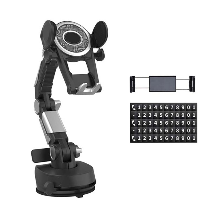 Car Suction Cup Multi-function Cell Phone Navigation Mount, Style: With Flat Clip - Universal Car Holders by PMC TechLife | Online Shopping South Africa | PMC TechLife | Buy Now Pay Later Mobicred