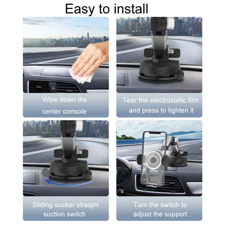 Car Suction Cup Multi-function Cell Phone Navigation Mount, Style: With Triangle Air Vent