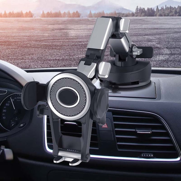 Car Suction Cup Multi-function Cell Phone Navigation Mount, Style: With Triangle Air Vent