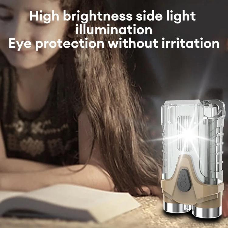 E-SMARTER Portable LED Keychain Light Outdoor Camping Dual Lamp(Brown) - free shipping - PMc TechLife - Order now!