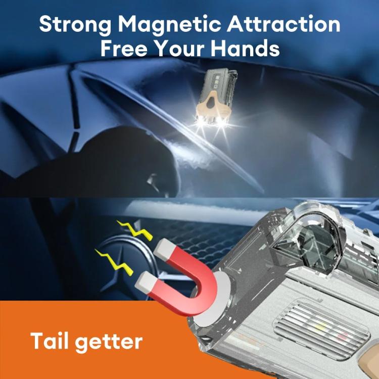 E-SMARTER Portable LED Keychain Light Outdoor Camping Dual Lamp(Brown) - free shipping - PMc TechLife - Order now!