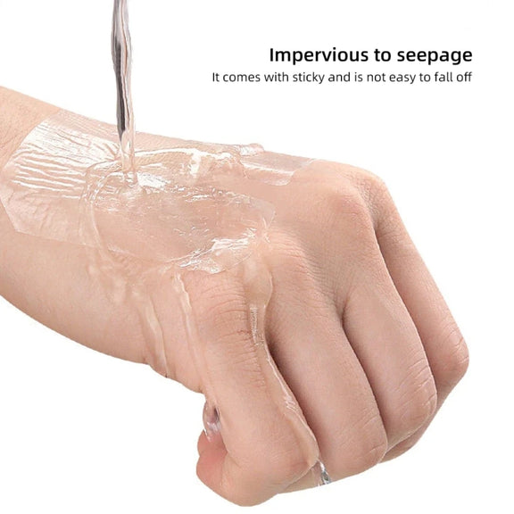 10pcs /Pack Transparent Dressing Water-resistant Adhesive Clear Bandages 6x7cm