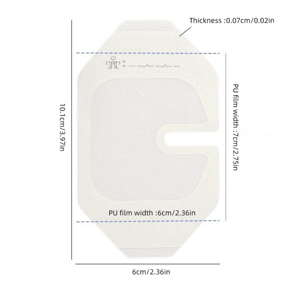 10pcs /Pack Transparent Dressing Water-resistant Adhesive Clear Bandages 6x7cm