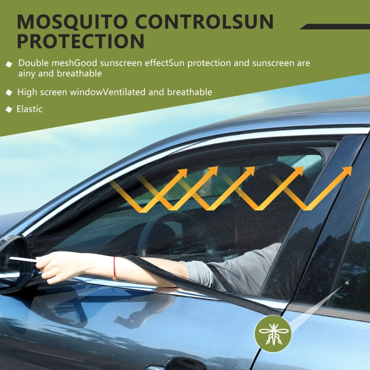 Car Rear Trunk Ventilation Shade Anti-mosquito Screen Cover, Size: M(Set)