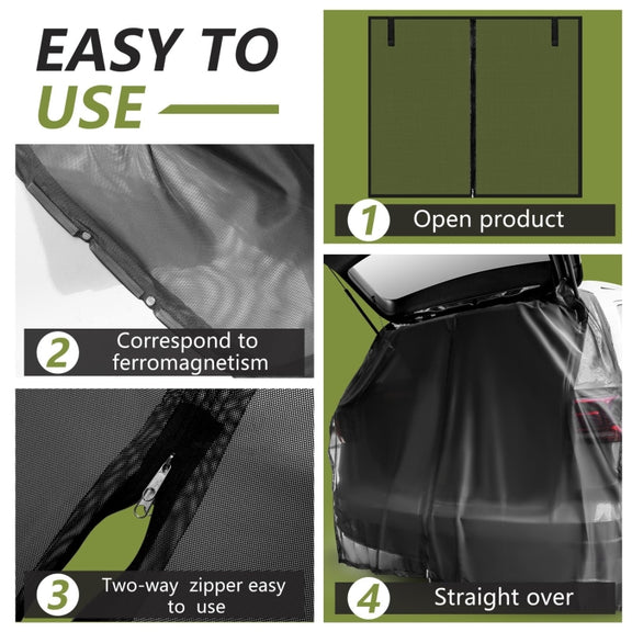 Car Rear Trunk Ventilation Shade Anti-mosquito Screen Cover, Size: S(Set)