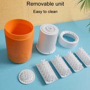 Pets Outdoor Portable Foot Wash Cup Dog Foot Cleaning And Grooming Tool(Orange)
