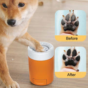 Pets Outdoor Portable Foot Wash Cup Dog Foot Cleaning And Grooming Tool(Orange)