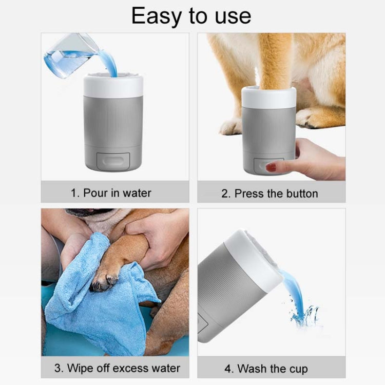 Pets Outdoor Portable Foot Wash Cup Dog Foot Cleaning And Grooming Tool(Orange)