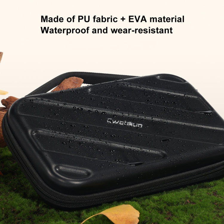 Cwatcun D163 Photography Accessories Organiser EVA Hard Shell Drop-proof Clutch Portable Digital Bag(Black) - Soft Bag by Cwatcun | Online Shopping South Africa | PMC TechLife | Buy Now Pay Later Mobicred