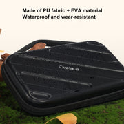 Cwatcun D163 Photography Accessories Organiser EVA Hard Shell Drop-proof Clutch Portable Digital Bag(Black)