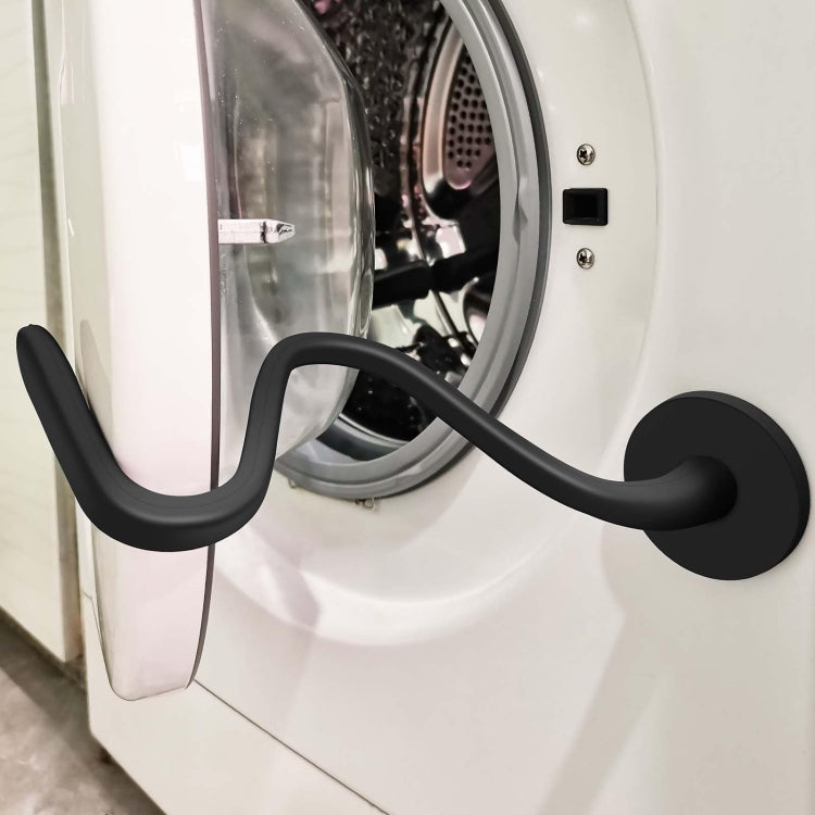Universal Flexible Magnetic Washing Machine Door Stopper Front Load Washer Door Prop 66mm Black - free shipping - PMC TechLife - Order now!