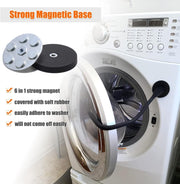 Universal Flexible Magnetic Washing Machine Door Stopper Front Load Washer Door Prop 66mm Black