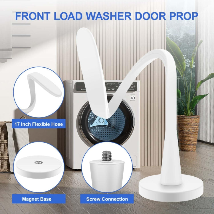Universal Flexible Magnetic Washing Machine Door Stopper Front Load Washer Door Prop 66mm White