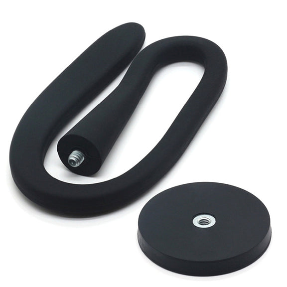 Universal Flexible Magnetic Washing Machine Door Stopper Front Load Washer Door Prop 43mm Black