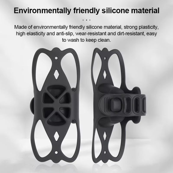 GUB P9 Bicycle Dragonfly Shape Silicone Phone Holder(Black)